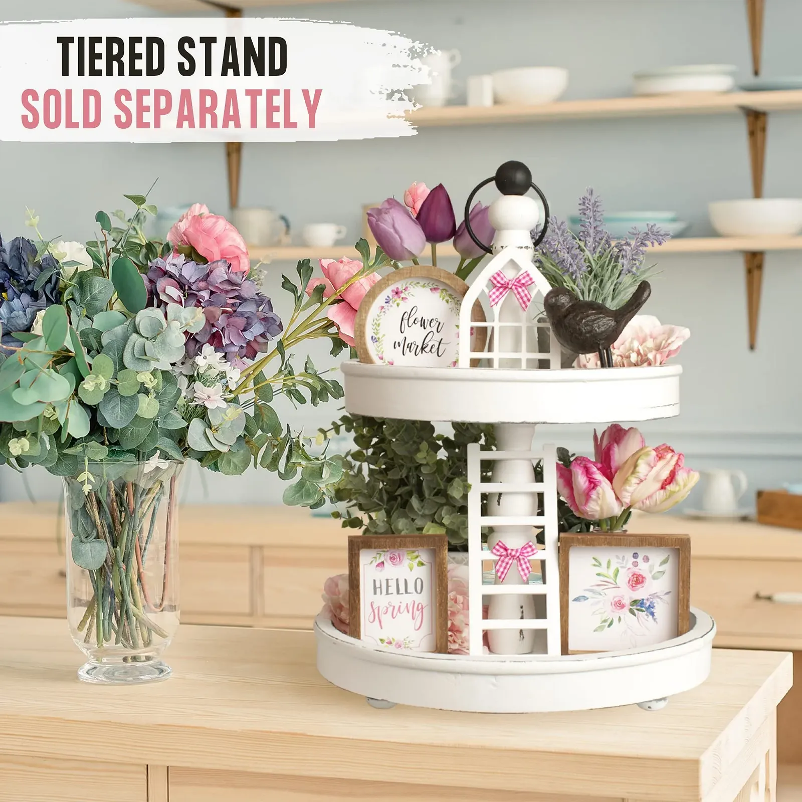 Набор для декорирования ярусной подставки в стиле фермерского дома, фото №7 Набор для декорирования ярусной подставки в стиле фермерского дома, фото №7