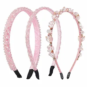 Набор обручей для волос с 3 стразами. - Фото 1