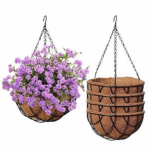 Підвісні кошики Набір з 4 шт. Coconut with Chain 21 cm - Фото 1