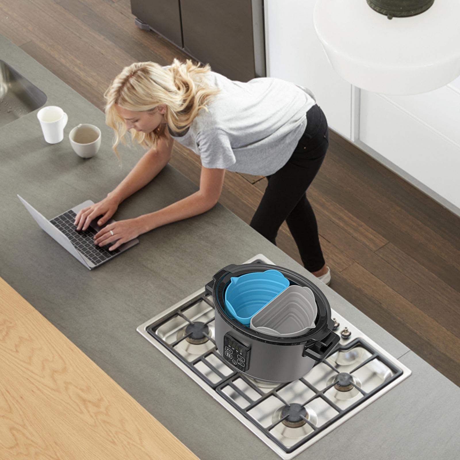 Вставка для мультиварки Silicone Heat Resistant Reusable Dishwasher Safe, фото №3