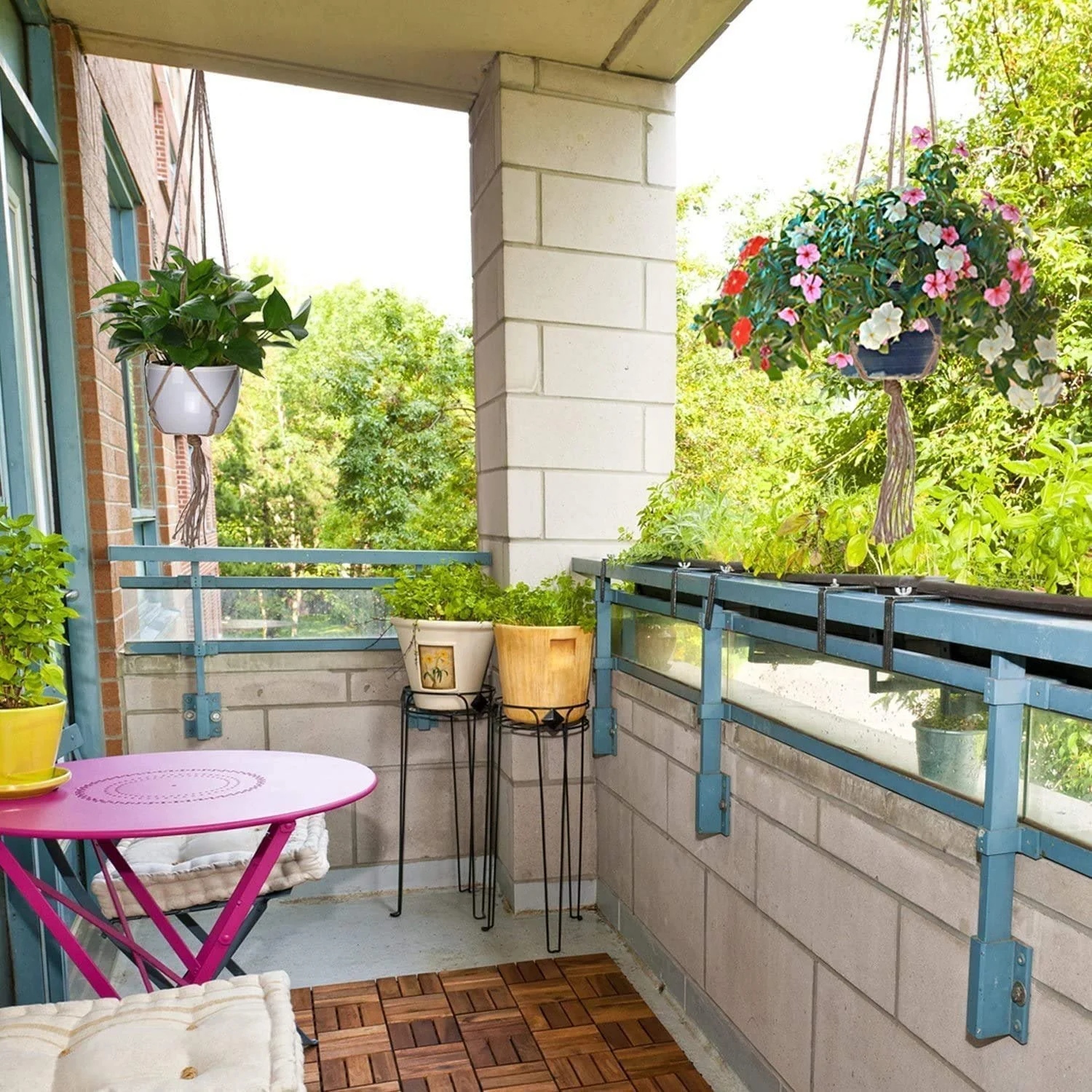 Подвесной держатель для растений макраме 6 штук джутовая веревка, фото №5