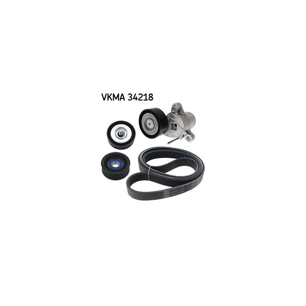 Комплект поліклинового ременя SKF VKMA 34218 для FORD, MERCEDES-BENZ, VOLVO, FORD (CHANGAN), фото №1