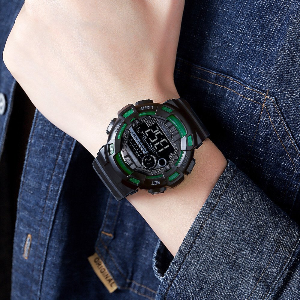 Годинник Skmei 2110BKGN Black-Green SALE, фото №4