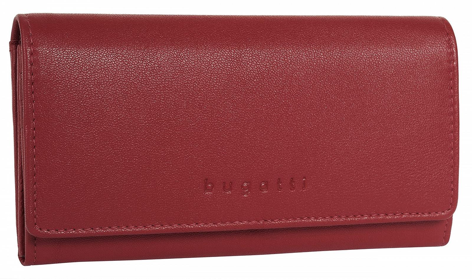 Кошелек BUGATTI Punto Женский Кожаный RFID Кошелек 19 Отделений для Карт Красный, фото №2