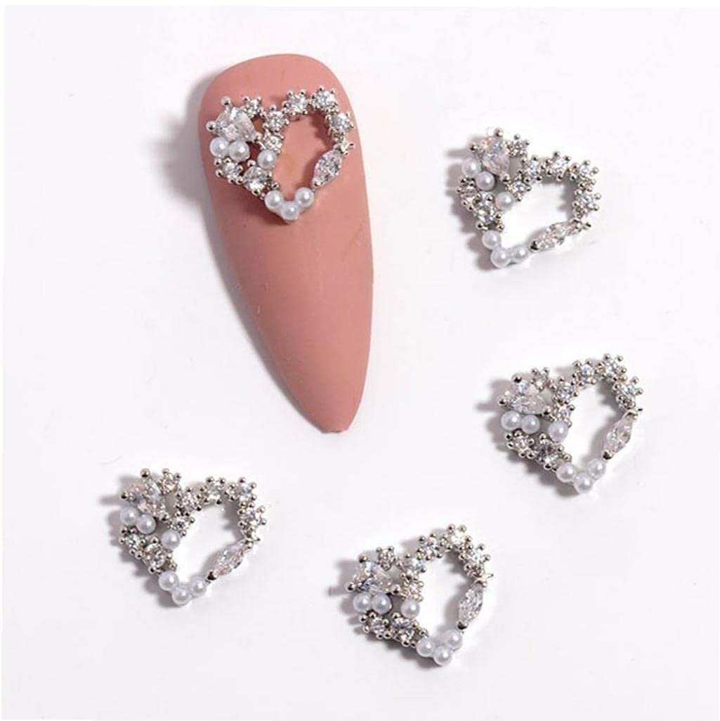 3D украшение для ногтей Металл Сердце Кристалл Стразы для ногтей 2 шт, фото №3 3D украшение для ногтей Металл Сердце Кристалл Стразы для ногтей 2 шт, фото №3