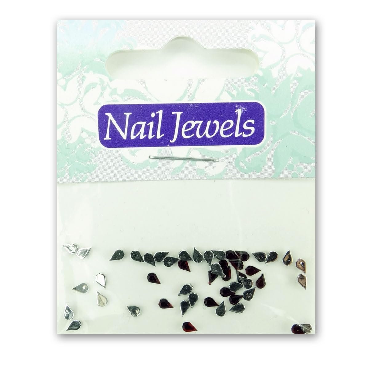 Краплі зі стразами Акрил EigenArt Червоний Гранат, фото №1