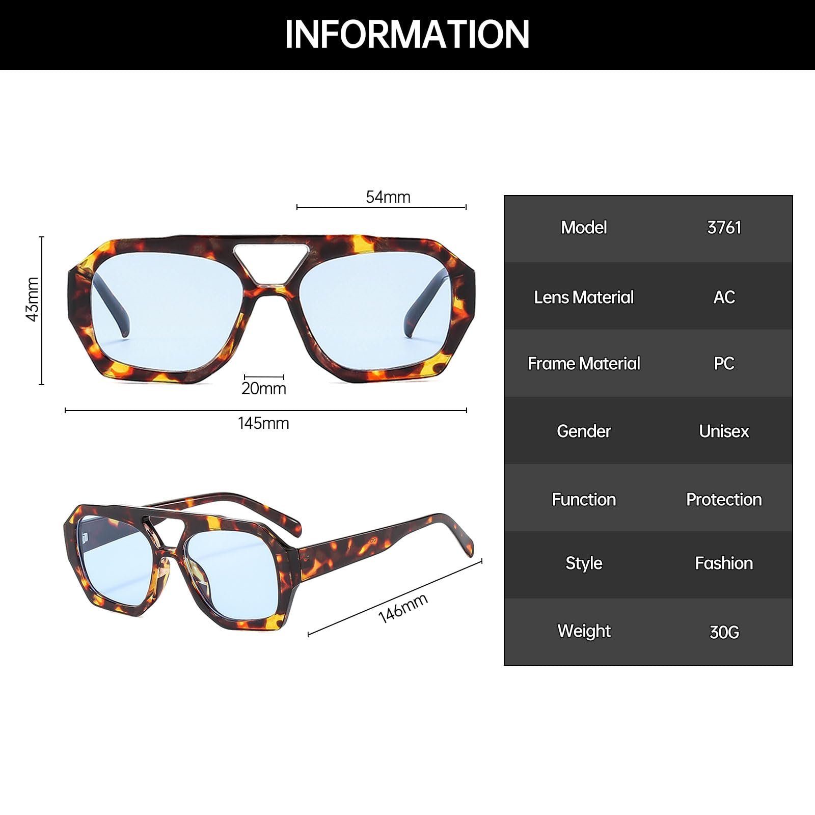 Сонцезахисні окуляри Авіатори YAMEIZE 70-х Ретро з подвійним містком для жінок і чоловіків Класичні, фото №4