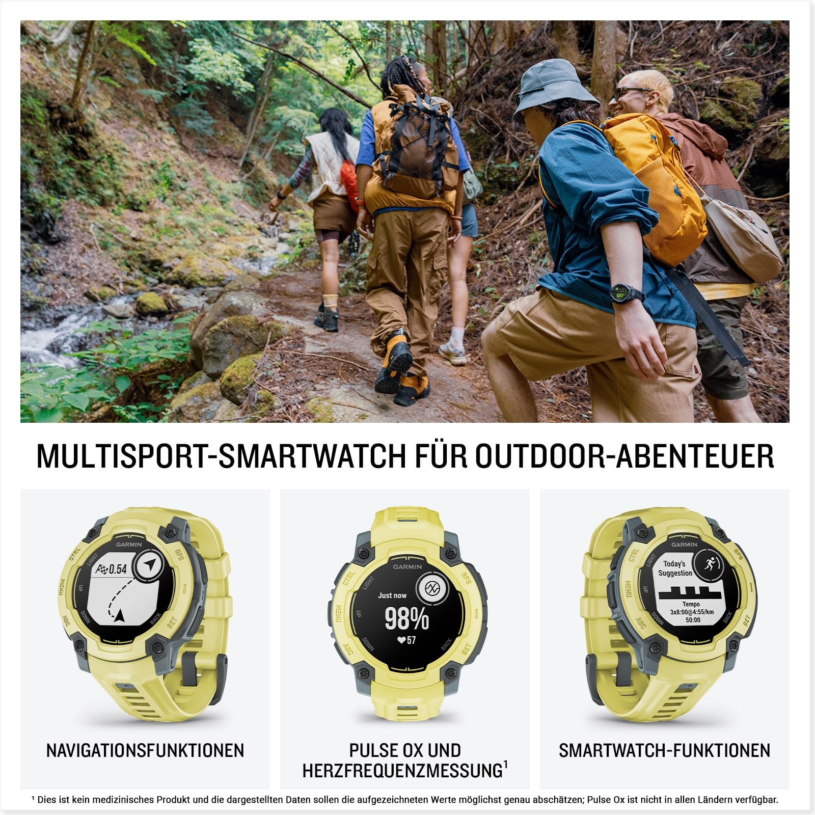 Смарт-часы Garmin Instinct E 45 мм GPS мультиспортивные. До 16 дней работы., фото №2