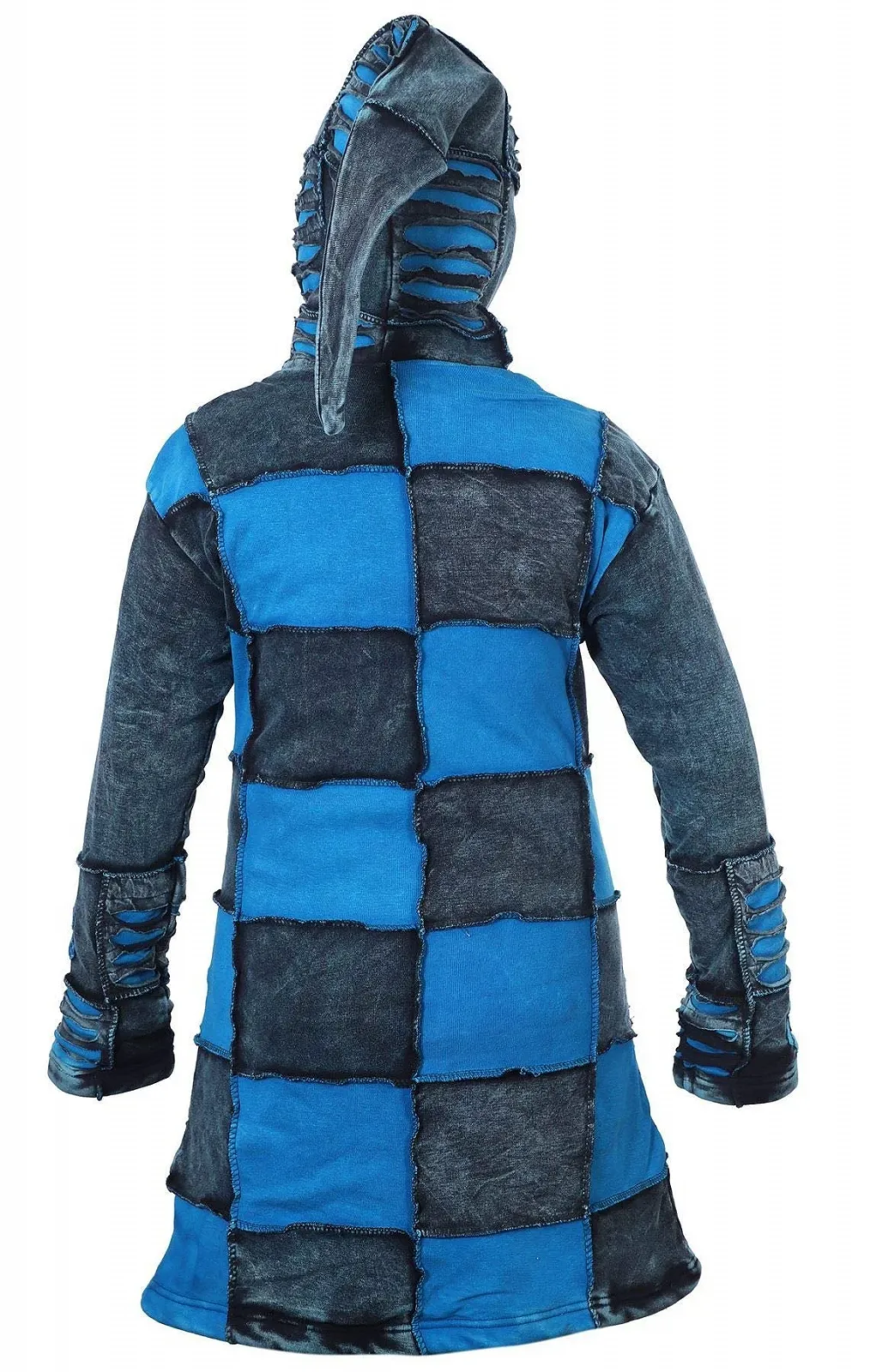 Жіноче пальто Ezhippie Довге з квітковим принтом та вирізами, фото №4