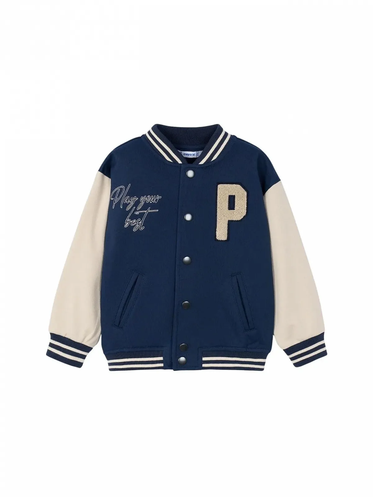 Бомбер Mayoral Varsity для мальчиков Синий, фото №1 Бомбер Mayoral Varsity для мальчиков Синий, фото №1