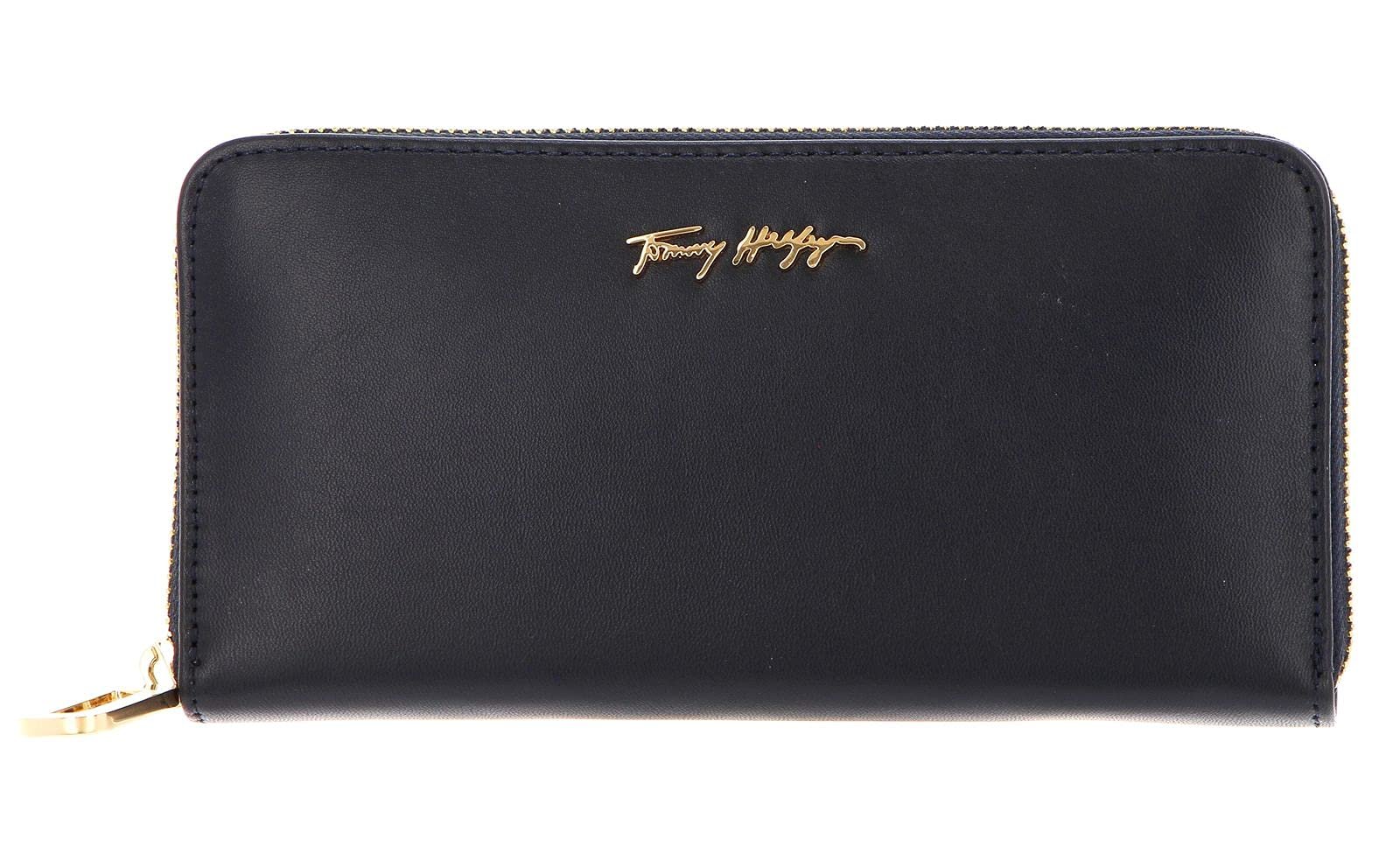 Кошелек Tommy Hilfiger Essential Leather 19 см, синий, элегантный, фото №3