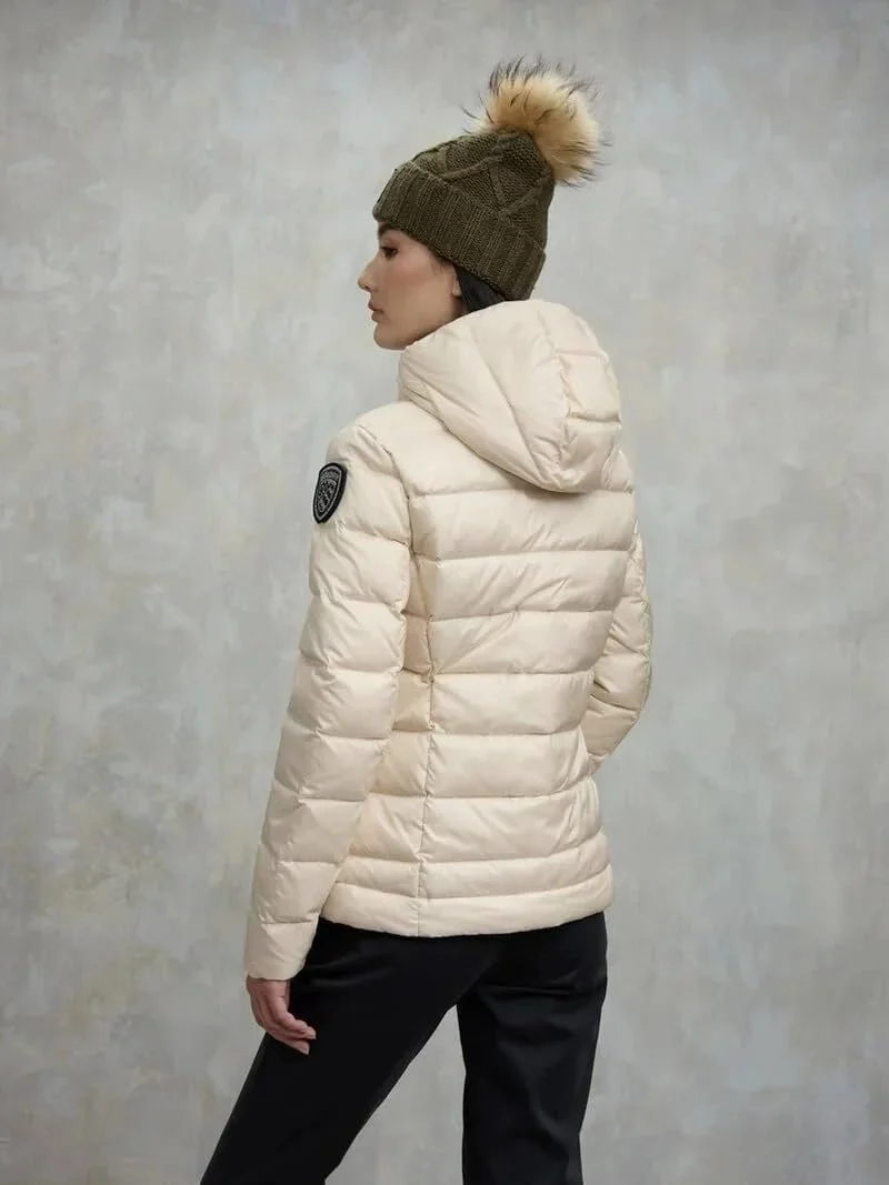 Пуховик Blauer Caroll Junior стьобаний - Бежевий, фото №3