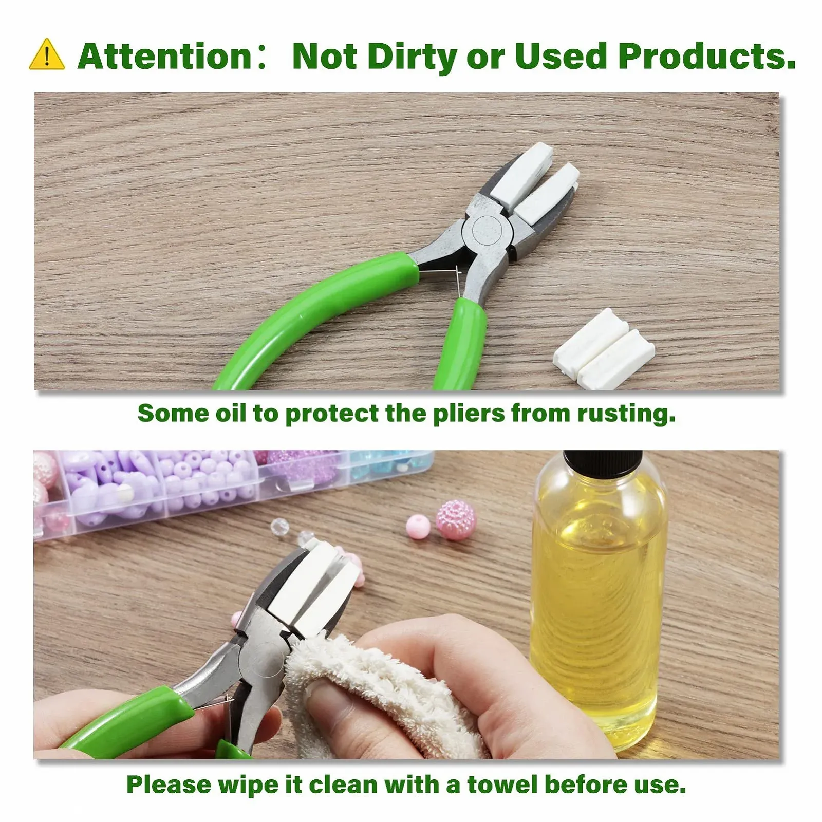 Плоскогубцы с нейлоновыми губками SPEEDWOX 5 дюймов с дополнительными нейлоновыми губками Инструмент для выпрямления проволоки с двойной листовой пружиной для изготовления ювелирных изделий для бисероплетения, скручивания, придания формы проволоке, фото №7