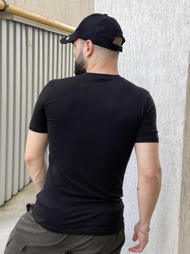 футболка ТРИЗУБ вышивка черная, фото №4 футболка ТРИЗУБ вышивка черная, фото №4