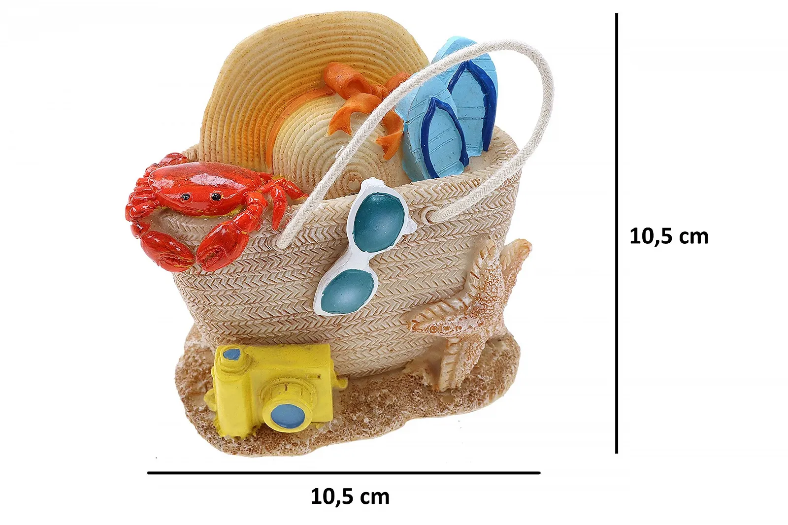 Скарбничка Beach Bag Travel Fund 10,5 x 10,5 x 6,5 см, фото №3