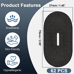 Пластирі для сну EVUMO від хропіння 62 шт, Чорний synthetic.ua - Фото 1