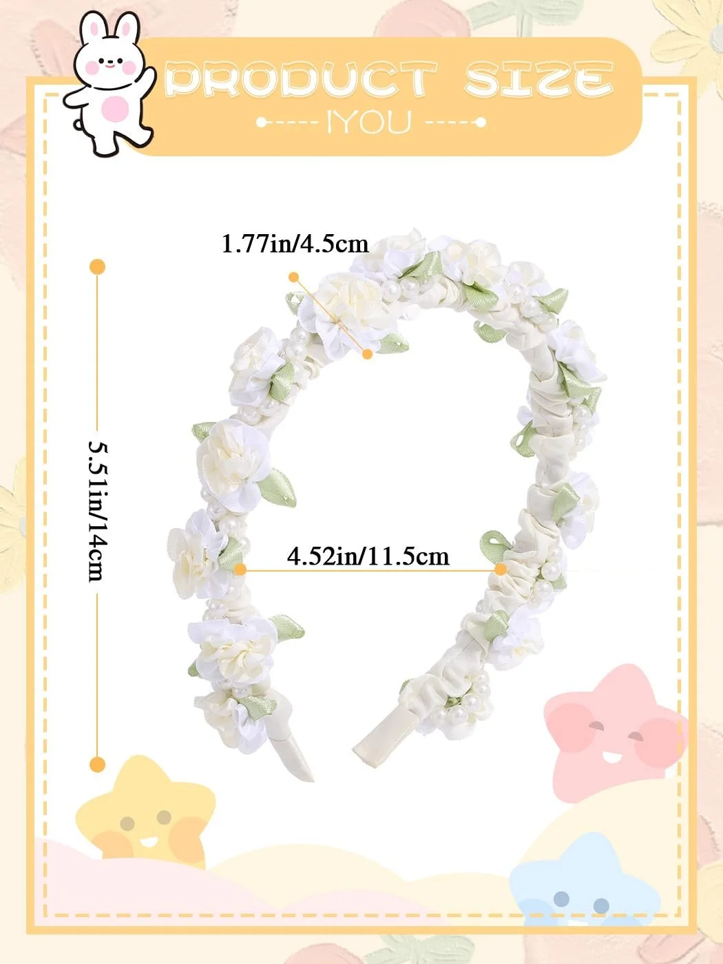 Обруч для волосся IYOU Елегантний, фото №4