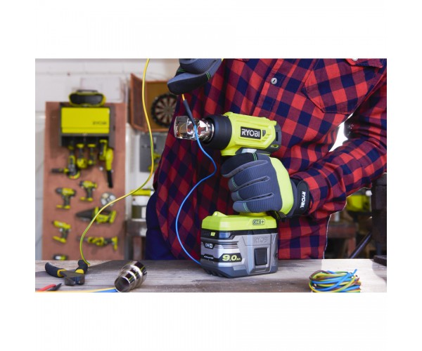 Ryobi Фен будівельний ONE R18HG-0 18В 0 470 C 170л хв без АКБ і ЗП, фото №10