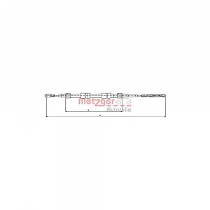 Трос стоянкового гальма METZGER 10.4156 для BMW MINI задній лівий - Фото 1