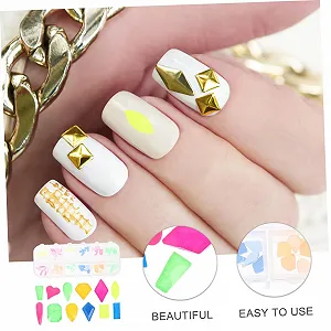 Стразы Набор для дизайна ногтей Металлические подвески для ногтей Прозрачное стекло AB дизайн synthetic.ua - Фото 1