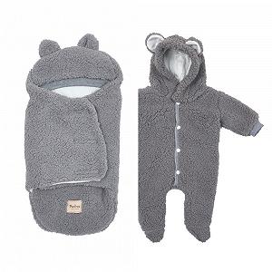 Комплект демісезоний для новонародженого Teddy сірий - Фото 1