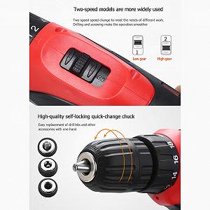Електровикрутка Rechargeable 33 Pieces Cordless Drill Set EU Plug synthetic.ua - Фото 1