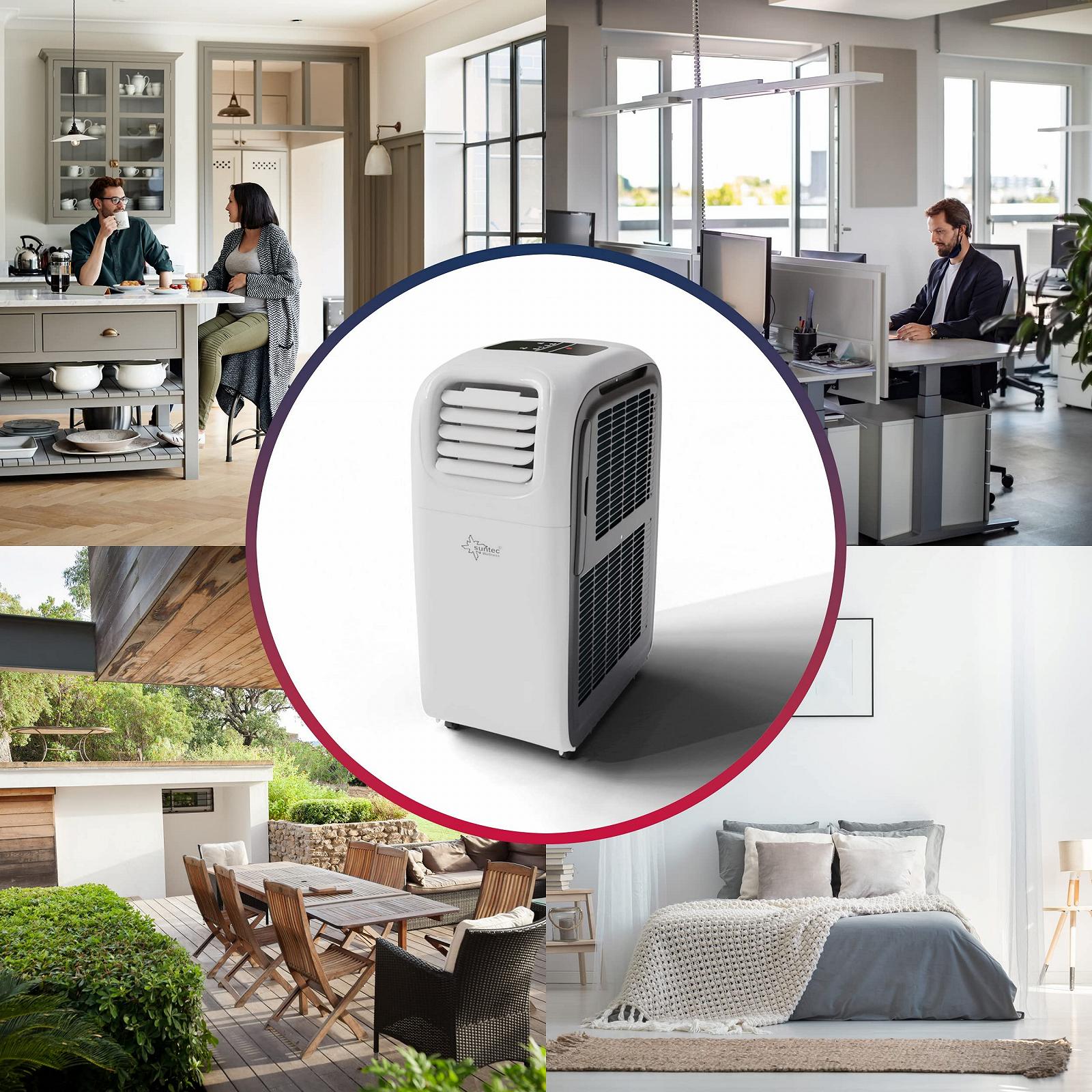 Мобільний кондиціонер SUNTEC CoolFixx 14,000 Eco R290 14,000 BTU 4200 W Білий, фото №7