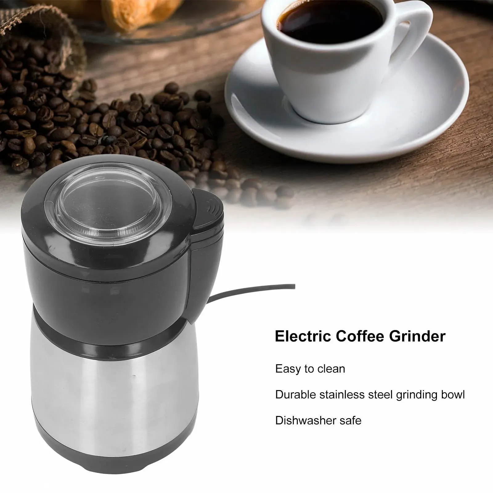 Электрическая кофемолка Topyond 200 Вт, EU Plug, 220 В, фото №5