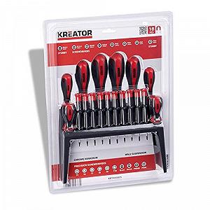 Набор отверток Precision 18 Piece Magnetic с карбюраторными отвертками Slotted/Cross/Pozidrive/Torx в ассортименте на настенном креплении synthetic.ua - Фото 1