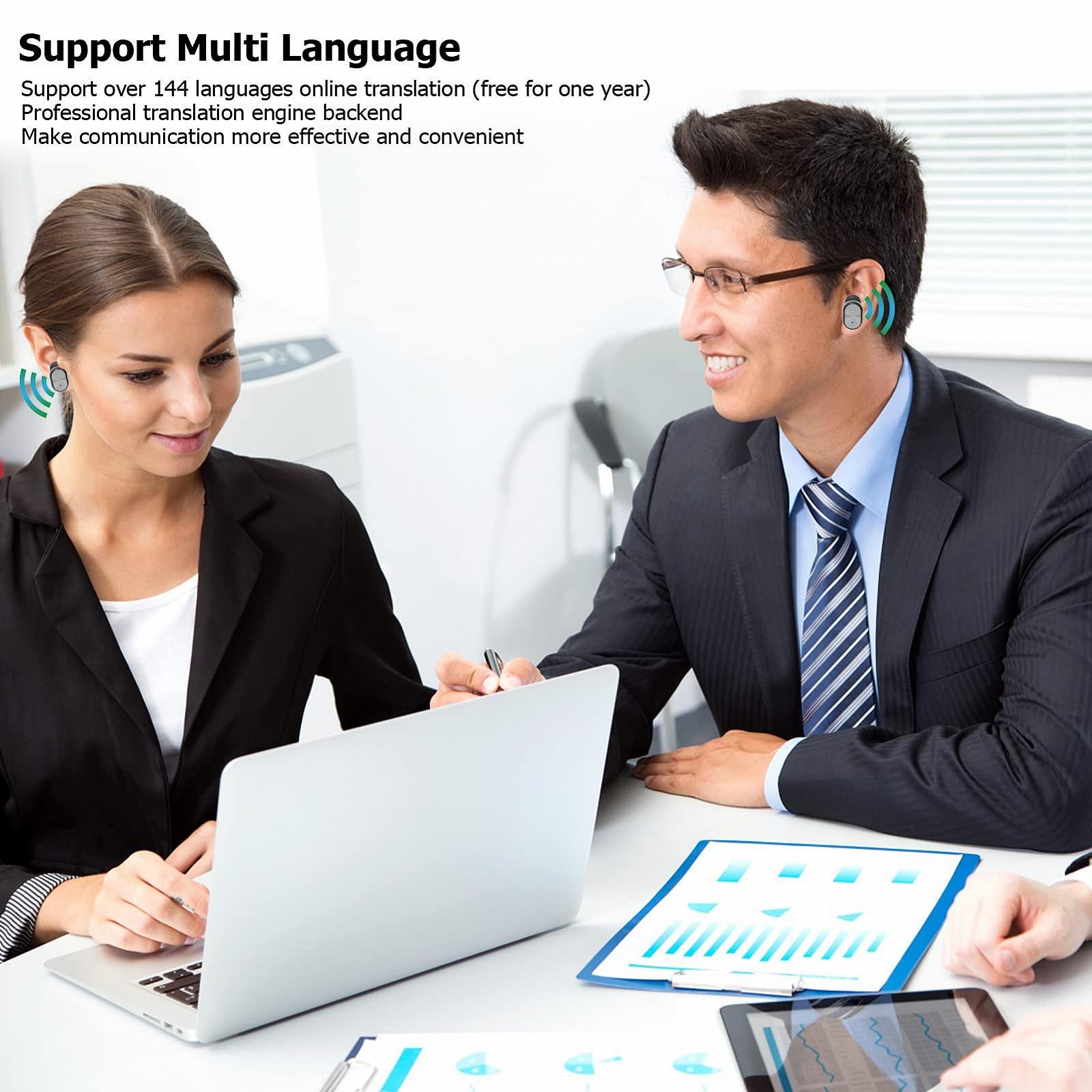 Наушники-переводчики Bluetooth 5.3 Lazmin112, Черный, фото №4 Наушники-переводчики Bluetooth 5.3 Lazmin112, Черный, фото №4