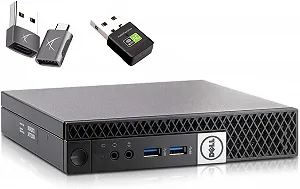 Міні ПК Dell OptiPlex 7040 / Intel Core i7-6700T / RAM 16GB / SSD 1TB / 1 x HDMI / LAN / Wi-Fi 5 / Bluetooth 4.2 / Windows 11 Pro / Чорний - Фото 1