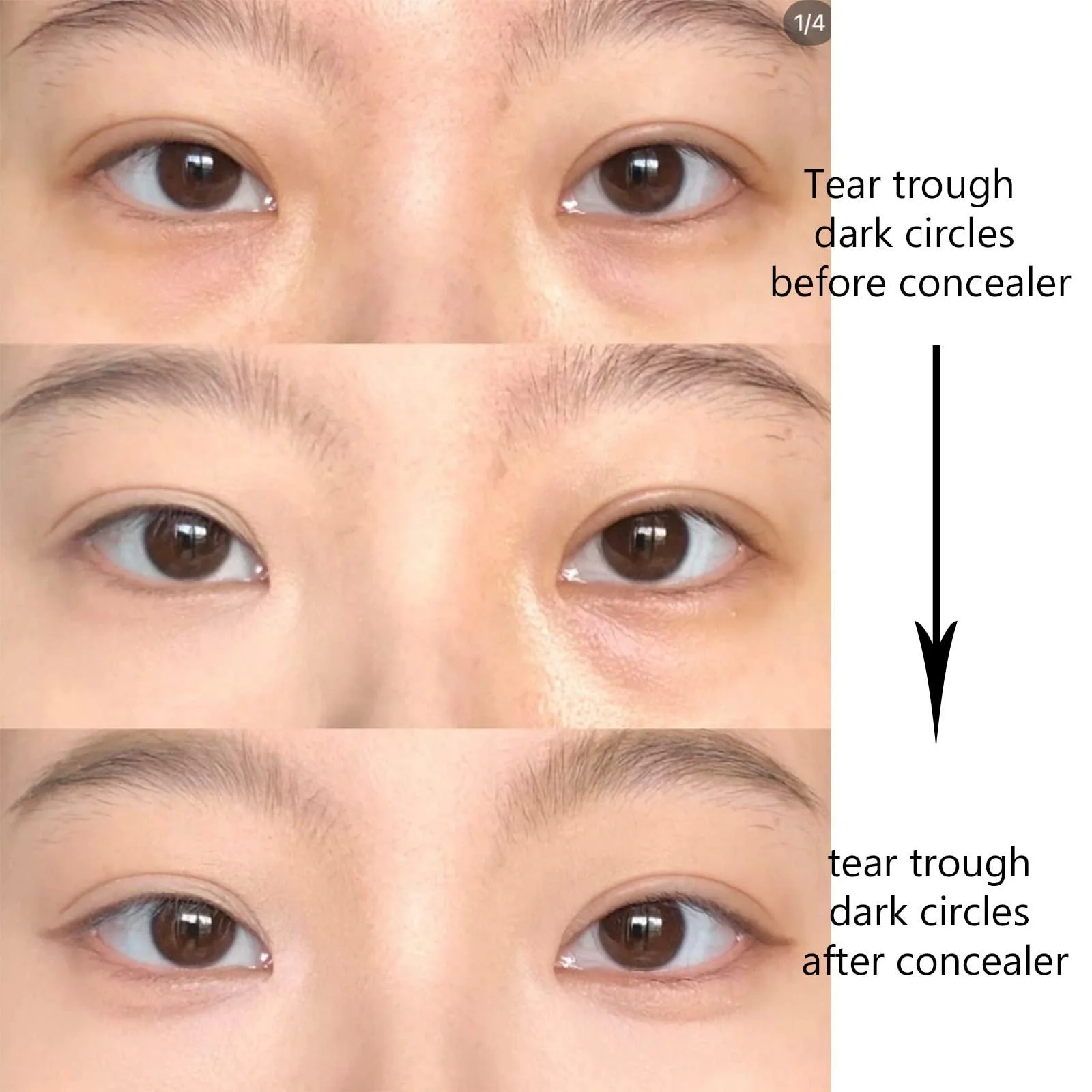 Палетка консилеров 4 цвета с кистью для консилера Палитра для цветокоррекции Полное покрытие для контура лица Стойкий Безупречный Скрывает темные круги, фото №3 Палетка консилеров 4 цвета с кистью для консилера Палитра для цветокоррекции Полное покрытие для контура лица Стойкий Безупречный Скрывает темные круги, фото №3