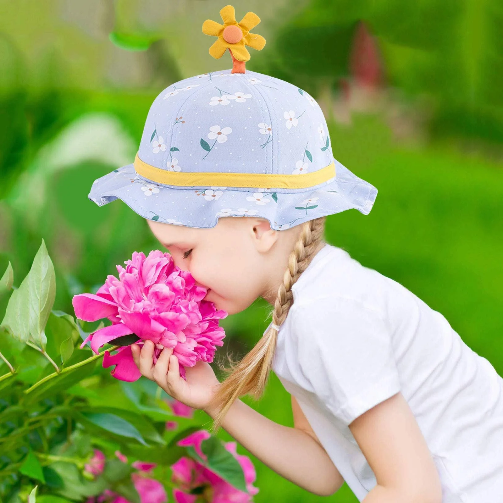 Бейсболка-тракер детская для девочек с мультяшным принтом и UV-защитой, фото №2