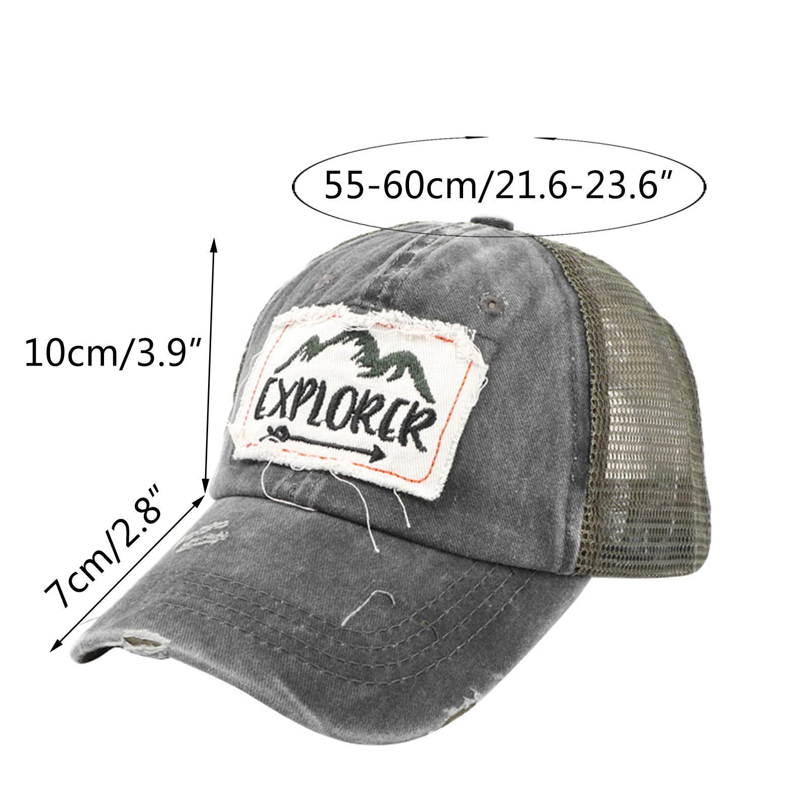 Бейсболка HZMM Дышащая Уличная Тонкая с Вышитыми Буквами Сетчатая Ретро Унисекс Регулируемая, фото №2