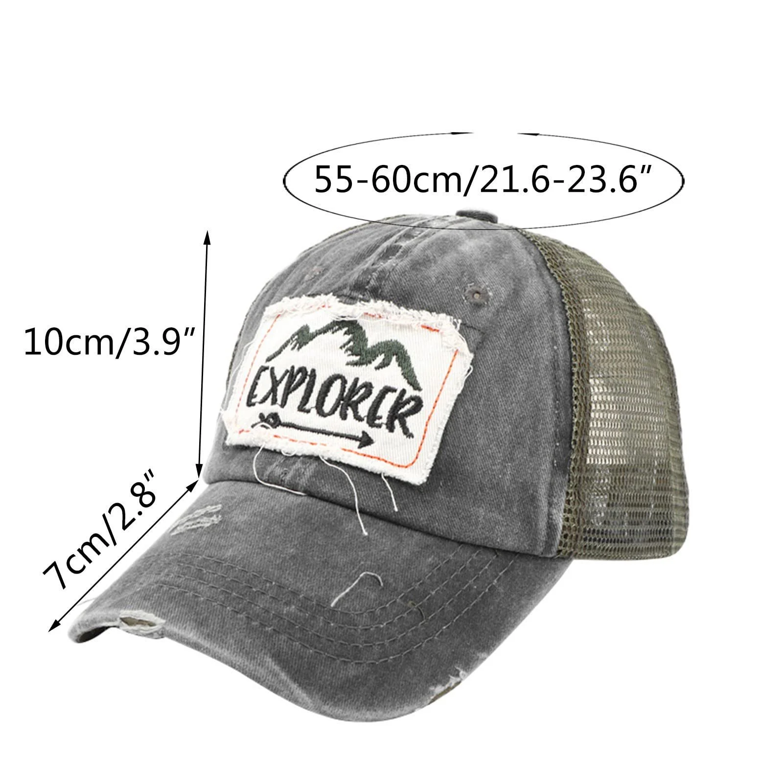 Бейсболка HZMM Дышащая Уличная Тонкая с Вышитыми Буквами Сетчатая Ретро Унисекс Регулируемая, фото №2 Бейсболка HZMM Дышащая Уличная Тонкая с Вышитыми Буквами Сетчатая Ретро Унисекс Регулируемая, фото №2