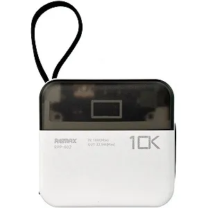 Міні повербанк 10000мАг 22.5W Remax RPP-602 з кабелем Type-C Lightning PD+QC Білий - Фото 1