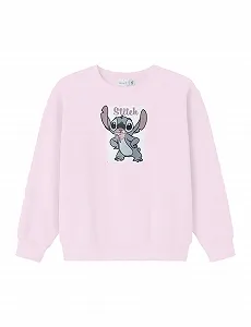 Свитшот NAME IT Nkfakira Stitch RLX Sweat Bru Wdi для девочек - Фото 1