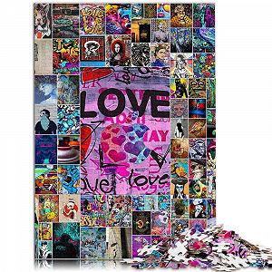 Купити Пазл Graffiti-Kunst 1000 деталей зі 100% переробленого картону 26 x 38 см (10,27 x 14,96 дюйма) - Фото 1 Пазл Graffiti-Kunst 1000 деталей зі 100% переробленого картону 26 x 38 см (10,27 x 14,96 дюйма) - Фото 1