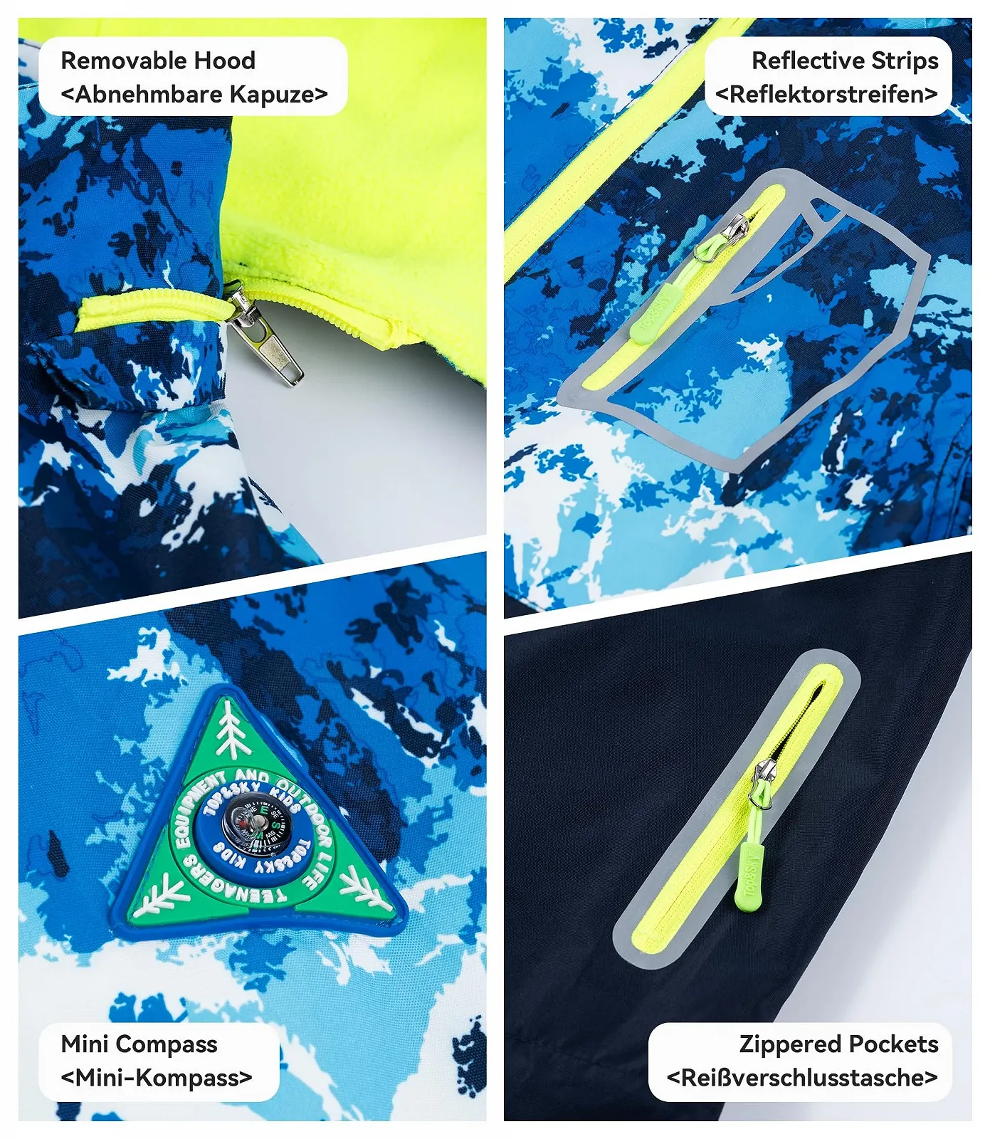 Куртка LAUSONS Детская утепленная, Переходная куртка для мальчиков, Куртка Softshell с камуфляжным узором, фото №5