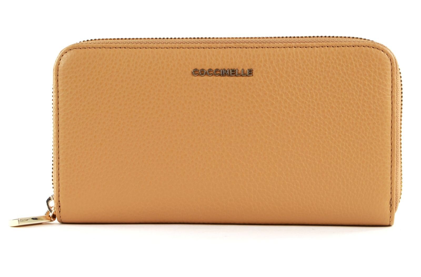 Кошелек Coccinelle Metallic Soft Zip Around Бежевый, фото №2