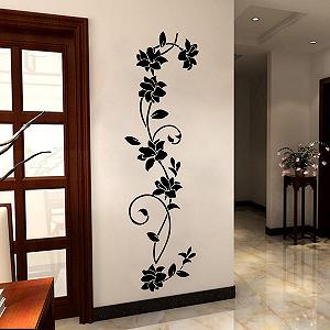Наклейка для стін COVPAW XXL Flowers Tendril Vine - Фото 1