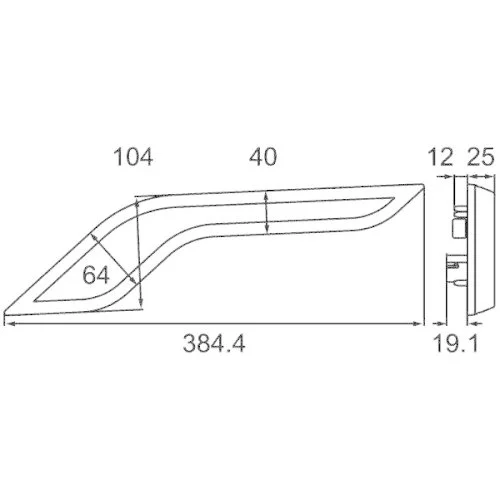 Указатель поворота HELLA 2BA 013 334-081 SHAPELINE STYLE, передний правый, фото №3