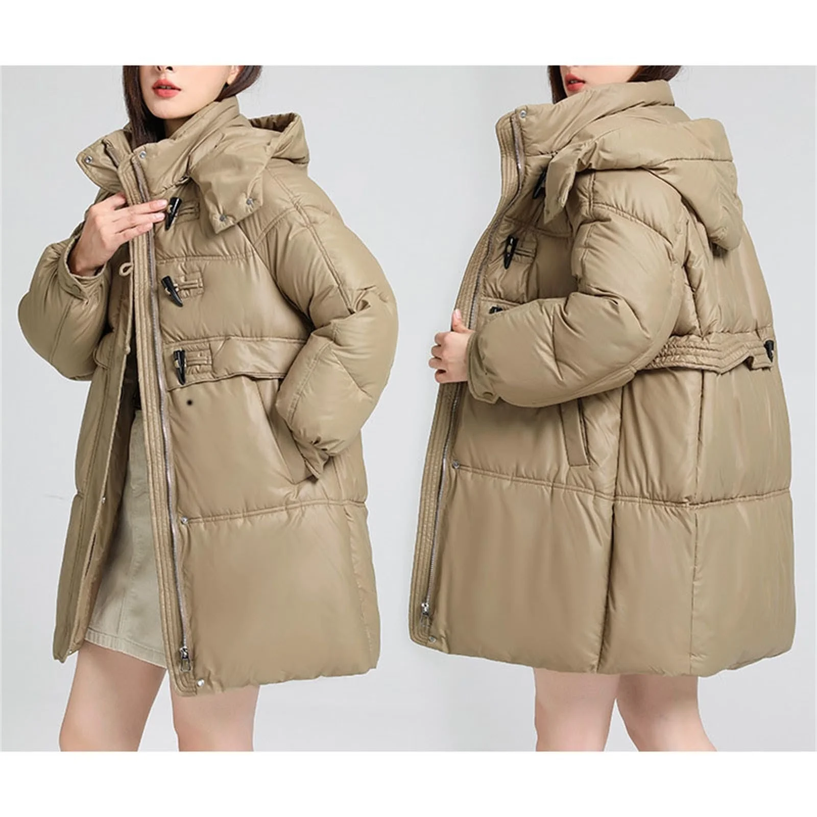 Женская куртка DKLOVIFU Парка Длинная, фото №2 Женская куртка DKLOVIFU Парка Длинная, фото №2