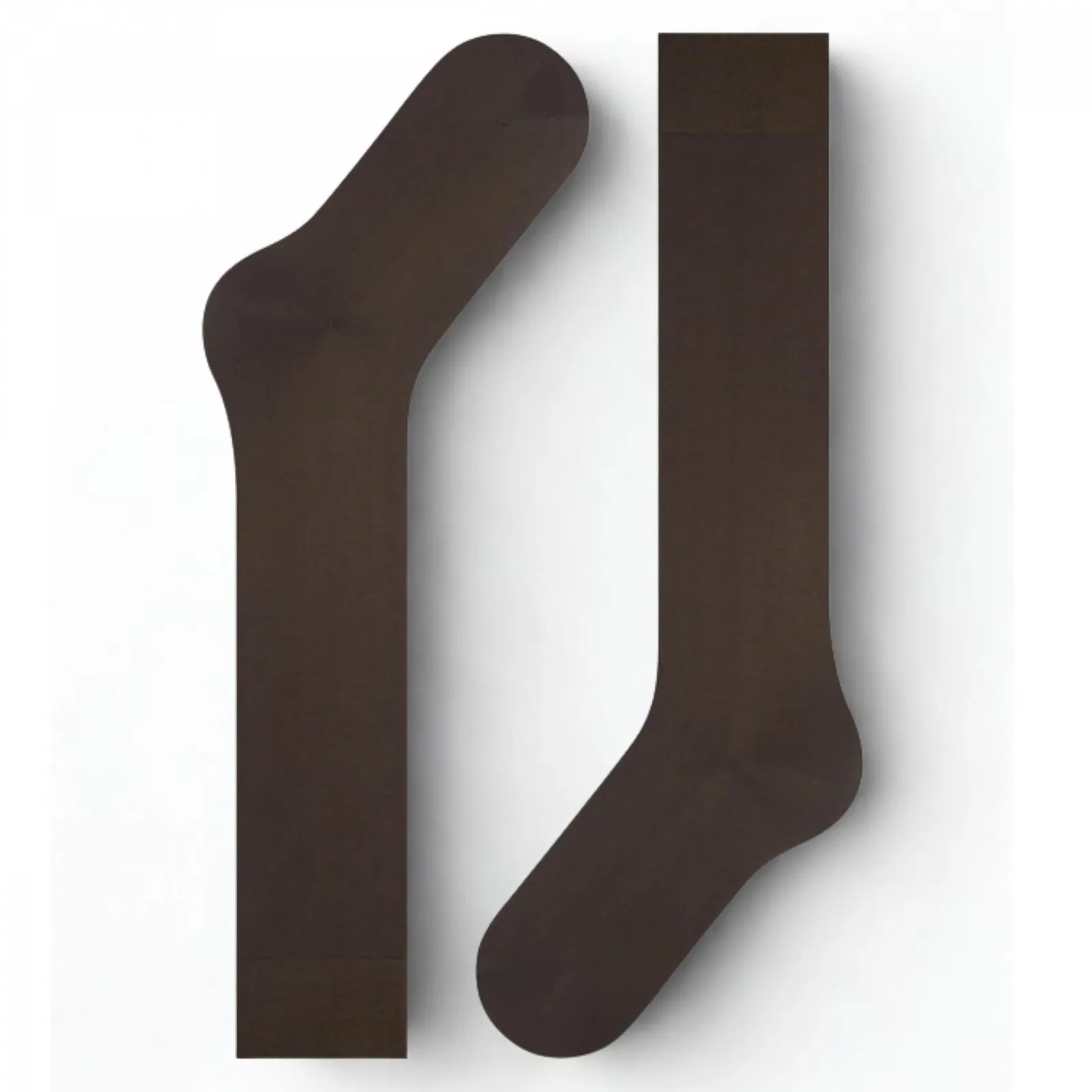 Жіночі однотонні бавовняні безшовні довгі шкарпетки до коліна, фото №5