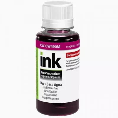 Чернила Colorway Canon GI-490 100мл Magenta CW-CW490M01, фото №1