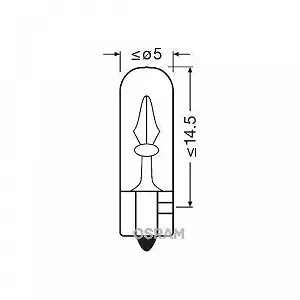 Лампа освітлення речового ящика OSRAM ORIGINAL 2722 synthetic.ua - Фото 1