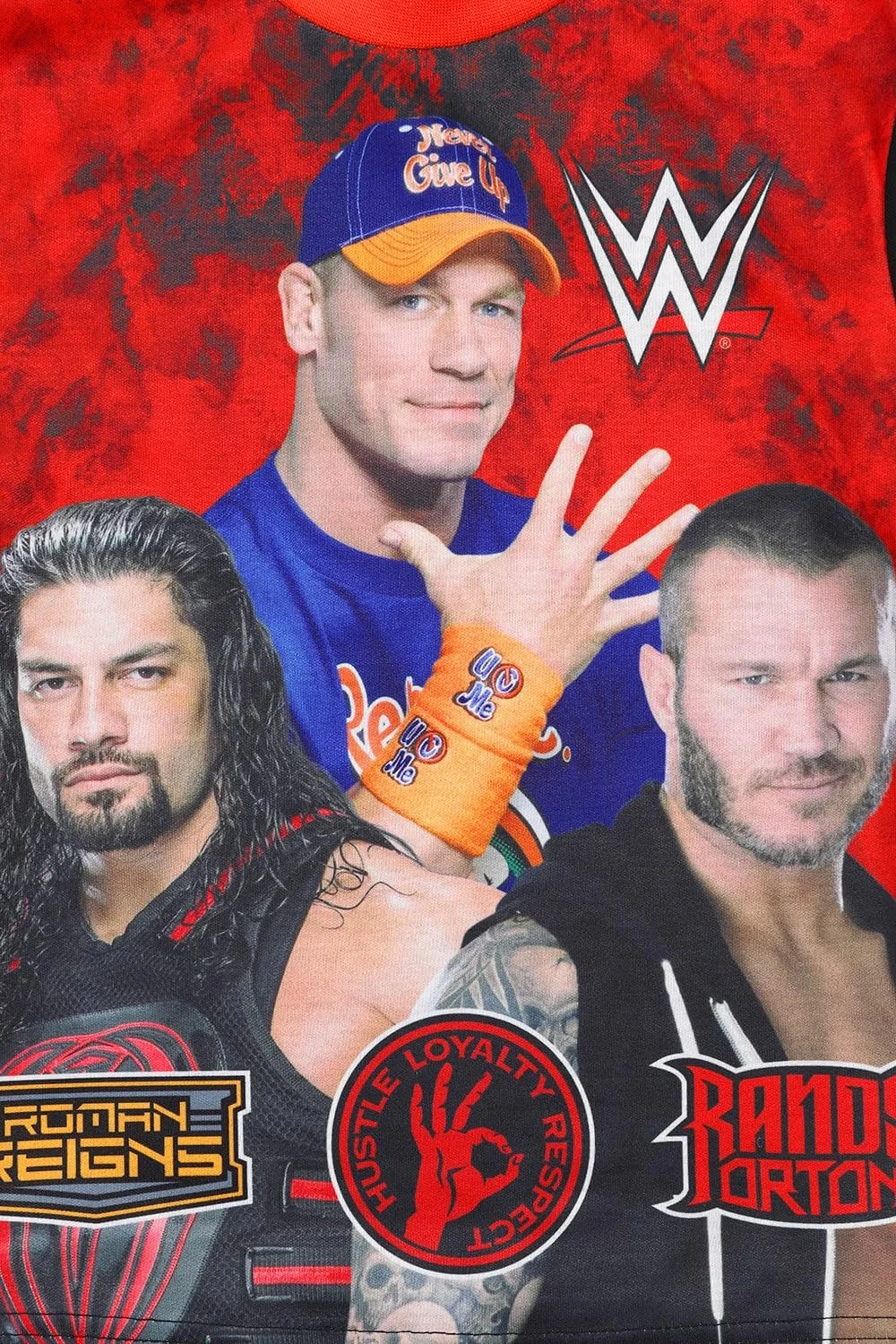 Комплект піжамний WWE John Cena Довгий Чорний Червоний, фото №3