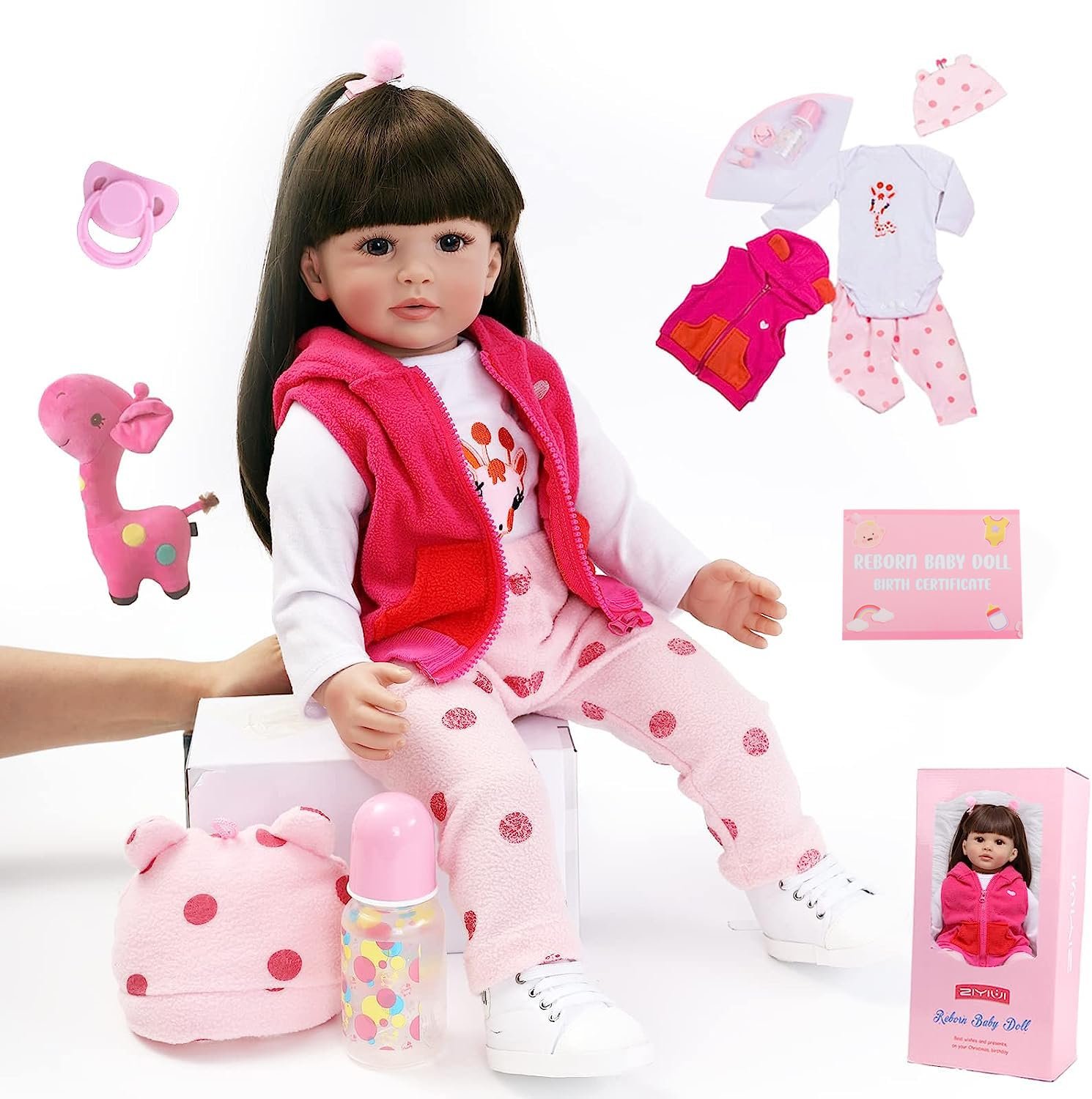 Кукла Tudofttg Reborn, 60 см, реалистичная, мягкий силикон, девочка, фото №7 Кукла Tudofttg Reborn, 60 см, реалистичная, мягкий силикон, девочка, фото №7