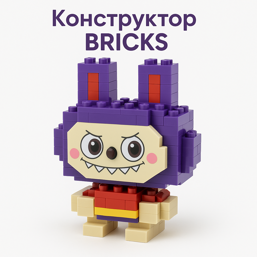 Конструктор Лабубу Labubu The Monsters монстр BRICKS детская игрушка 6370, фото №1