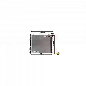 Радиатор охлаждения двигателя VAN WEZEL IR PLUS 83012703 для KIA - Фото 1